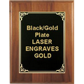 Cherry Plaque 8" x 10" - Black/Gold 5-7/8" x 7-7/8" Hi-Relief Plate